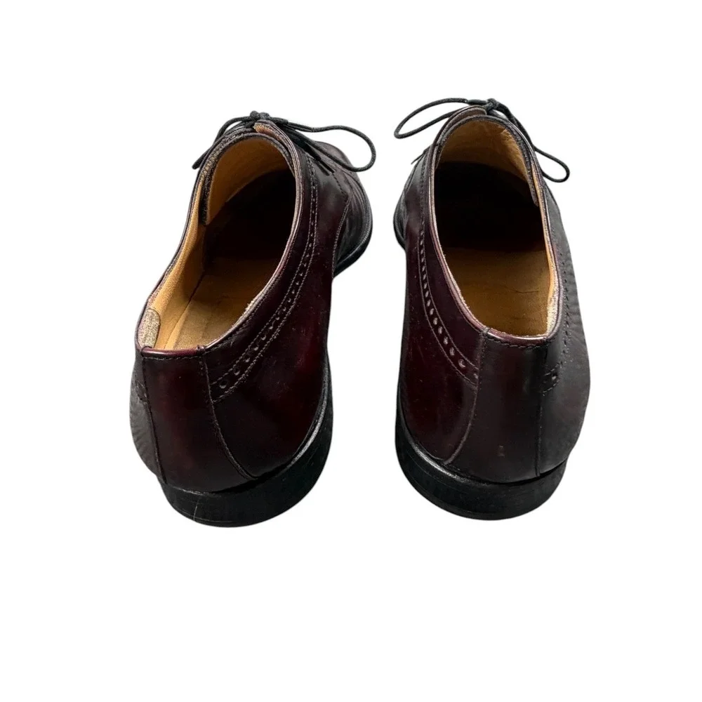 Bruno Magli Vica Mens Dress Shoes Cap Toe Oxford Leather Burgundy Size 11 M